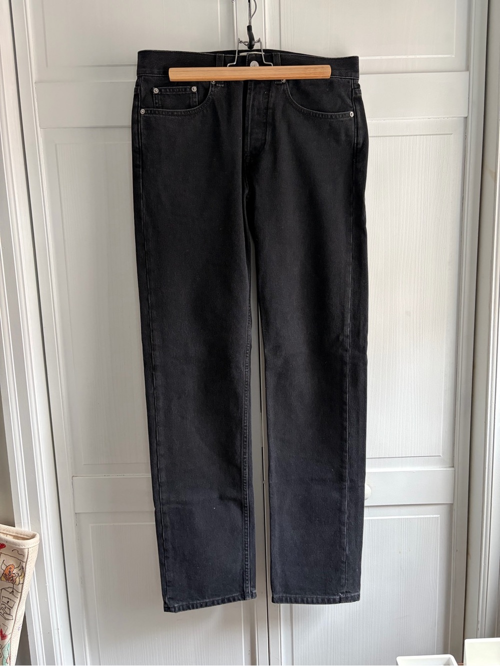 Aime Leon Dore Men's Washed Black Straight Fit Jeans - Picture 2 of 7